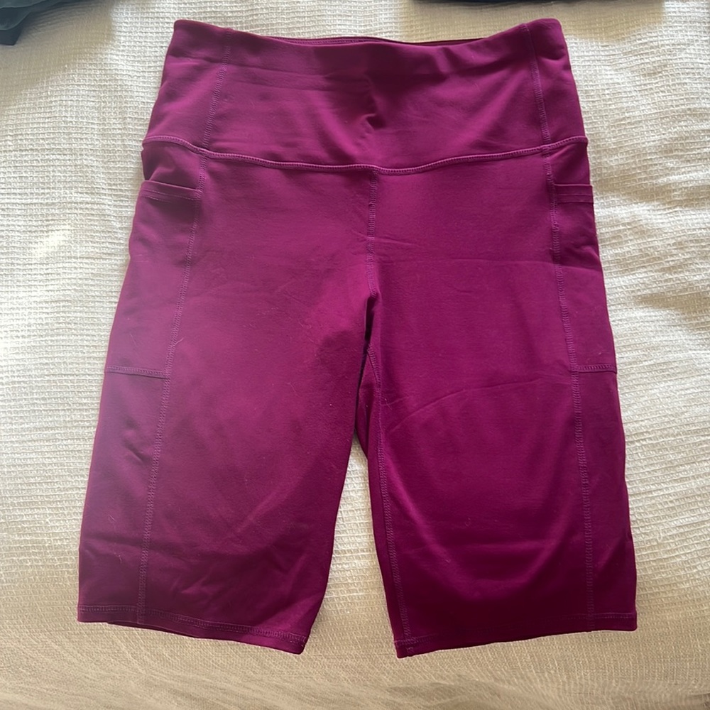 Magenta Biker Shorts